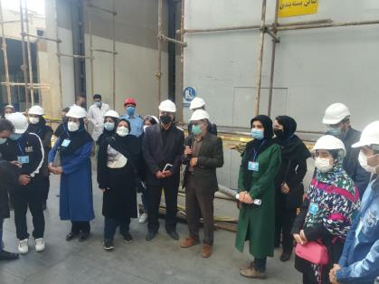 بازدید علمی کمیته دانشجویی کمیسیون خدمات مهندسی اتاق مشهد از یک مجموعه صنعتی